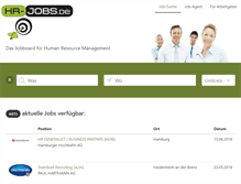 Tablet Screenshot of hr-jobs.de